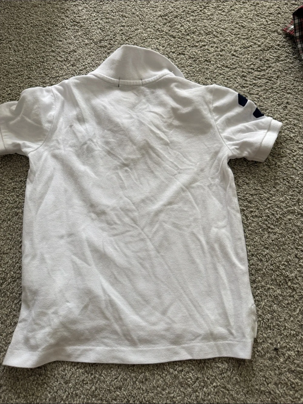 Ralph Lauren White Polo with Navy Pony